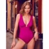 Träger Badeanzug ECAILLE Fuchsia Von Nicole Olivier -MAISON LEJABY Verkäufe badeanzug ecaille hot pop nicole olivier