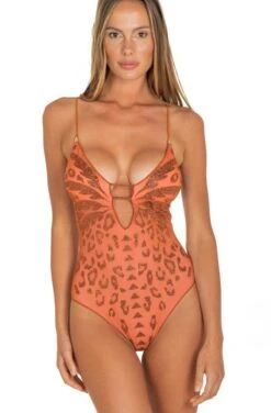 Badeanzug MACULATO Terra-lurex Von Pin-Up Stars -MAISON LEJABY Verkäufe badeanzug pb075i rost pin up stars