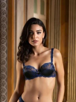 Seiden BH SPLENDEUR SOIE Von Lise Charmel -MAISON LEJABY Verkäufe bh halbschale seide acc3080b dunkelblau 5276 splendeur soie lise charmel 4 1