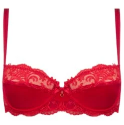 Seiden BH SPLENDEUR SOIE Von Lise Charmel -MAISON LEJABY Verkäufe bh halbschale seide acc3080b rot 2478 splendeur soie lise charmel 2