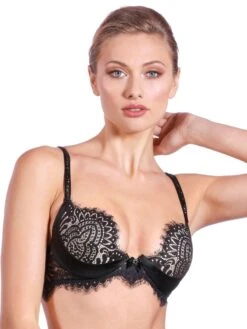 Spitzen Push Up BH BLACK SWAN Von Prelude Milano -MAISON LEJABY Verkäufe bh push up pads schwarz ys285 black swan prelude 2 1