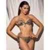 Push-Up Bikini METALLIC Grün-bunt Von Cotton Club Mare -MAISON LEJABY Verkäufe bikini metallic blau gruen cotton clug mare