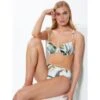 Bügel-Bikini EXOTIC LEAVES Weiss-grün Von Fürstenberg -MAISON LEJABY Verkäufe bikini weiss bunt 245 50454 fuerstenberg
