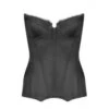 Bustier Corsage MEDICIS 5 SATIN NOIR Schwarz Von Cadolle -MAISON LEJABY Verkäufe bustier medicis5 satin noir 3531ada cadolle 2