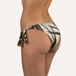 Bügel Bikini AFRIKA Schwarz-creme Von Cotton Club Mare -MAISON LEJABY Verkäufe cw7 slip 02