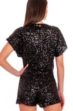 Jumpsuit PAILLETTES Von Pin-Up Stars 14 Jumpsuit PAILLETTES Von Pin-Up Stars -MAISON LEJABY Verkäufe einteiler pb035tu schwarz pailletten pin up stars 4 5