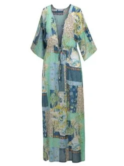 Strandkaftan STROMBOLI Blau-türkis Von Eva B. Bitzer -MAISON LEJABY Verkäufe kaftan beach 12311272 eva b bitzer