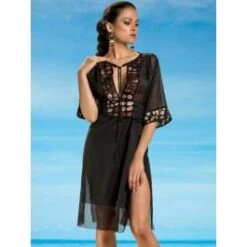 Strandkaftan FRESIA Mit Pailletten Von Cotton Club Mare