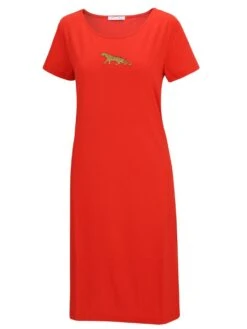 Viscose Strandkleid PANTHER Von Fürstenberg -MAISON LEJABY Verkäufe kleid rot 93230459 fuerstenberg 1 1