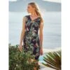 Viscose Strandkleid EXOTIC LEAVES Schwarz Grün Von Fürstenberg -MAISON LEJABY Verkäufe kleid schwarz bunt245 30332 fuerstenberg