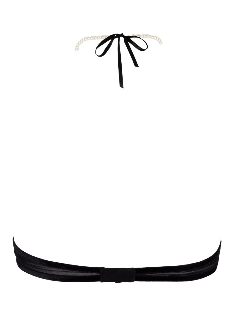 Kyoto Halter Top Mit Perlenträger Schwarz Von Bracli 6 Kyoto Halter Top Mit Perlenträger Schwarz Von Bracli – Bild 4