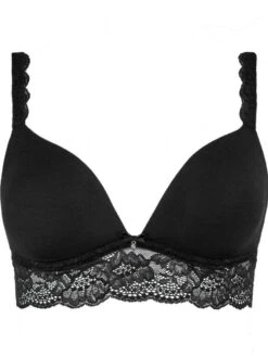 Triangel BH SWEETESSENCE IK Microfaser Mit Spitze Von Aubade -MAISON LEJABY Verkäufe microfaser dessous ikc10 noir 1 sweetessence aubade 4