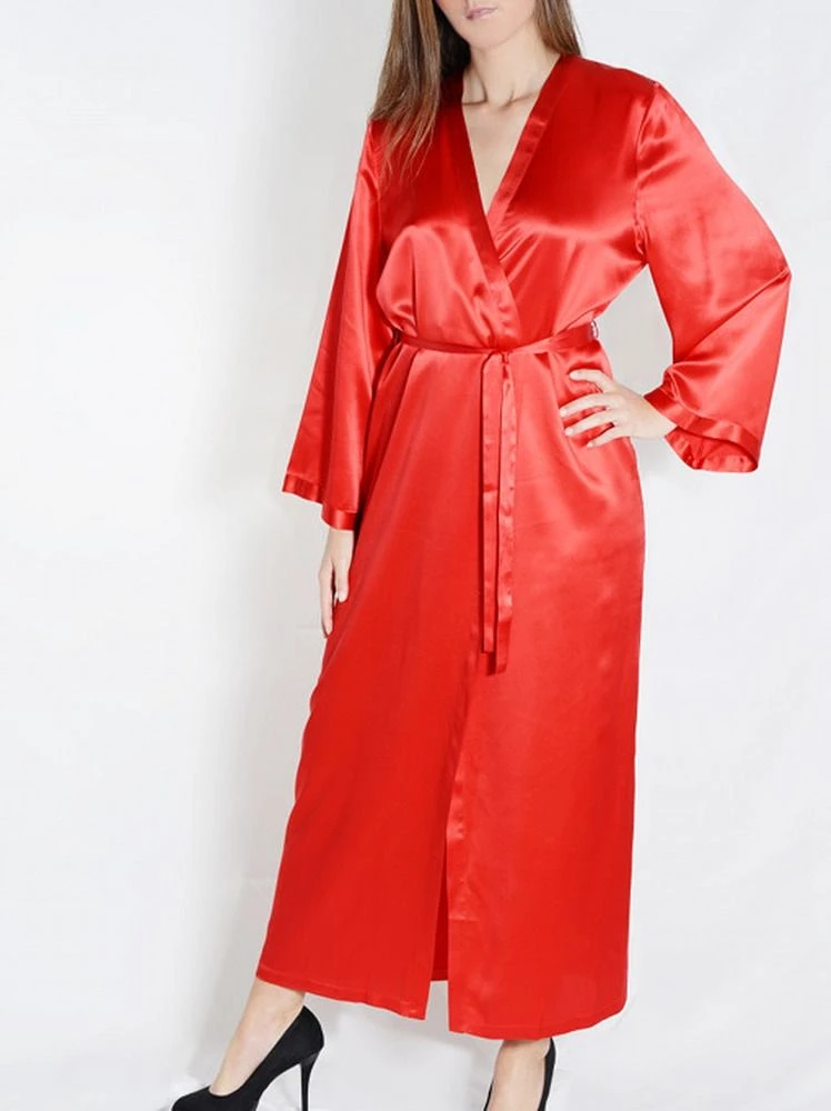 100% Seide Morgenmantel Lang LAURIAN Marjolaine 16 100% Seide Morgenmantel Lang LAURIAN Marjolaine – Bild 14