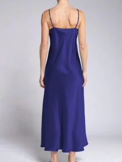 100% Seide Nachtkleid DORINE Von Vivis -MAISON LEJABY Verkäufe nachtkleid seide dorine v00006 zaffiro vivis 2