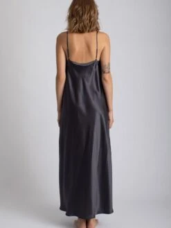 100% Seide Nachtkleid Lang DORINE Von Vivis -MAISON LEJABY Verkäufe nachtkleid seide lang dorine v00006 anthrazit vivis 2 1