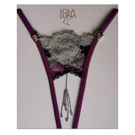 Lola Luna String VERANE OPEN Taupe-violett Ouvert 3 Lola Luna String VERANE OPEN Taupe-violett Ouvert