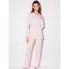 Modal Pyjama Mit Knopfleiste Von Chiara Fiorini -MAISON LEJABY Verkäufe pyjama modal rosa cf1374 chiara fiorini 9 1