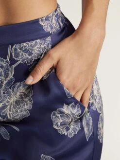 100% Seide Hose TOI MON AMOUR Von Aubade -MAISON LEJABY Verkäufe pyjamahose toi mon amour qs60 nachtblau aubade 5