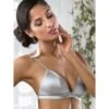Seta Superior Stretchseide Triangel-BH REGALE Satin Von Cotton Club -MAISON LEJABY Verkäufe seide bh regale silber seta superior cotton club 1 1 1 1 1 1