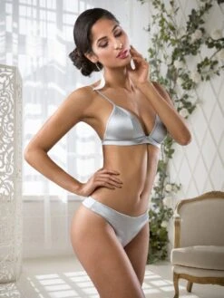 Seta Superior Stretchseide Triangel-BH REGALE Uni Cotton Club -MAISON LEJABY Verkäufe seide bh regale string vitale prode silber seta superior cotton club 1 1 1 1 1