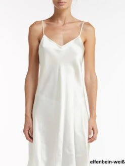 100% Seide Nachtkleid DORINE Von Vivis -MAISON LEJABY Verkäufe seide caroline dorine elfenbein weiss vivis