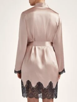 100% Seide Kimono TOI MON AMOUR Viele Farben Von Aubade -MAISON LEJABY Verkäufe seide kimono qs65 sonate altrosa schwarz 3 toi moi amour aubade 2 1 1