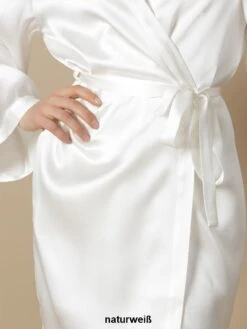 100% Seide Morgenmantel SOIE LASER Von Marjolaine -MAISON LEJABY Verkäufe seide morgenmantel laser laurian naturel soie unie marjolaine 2 1 3 1