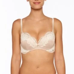 Seide Push-Up BH ADRIANA Von Millesia -MAISON LEJABY Verkäufe seide push up bh adriana m1332 goldsand millesia lingerie 2 1