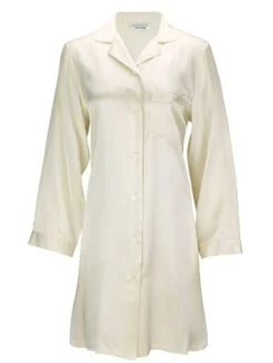 100% Seide Langarm Sleepshirt KLASSIK SATIN Von Eva B. Bitzer -MAISON LEJABY Verkäufe seide sleepshirt 27319869 champagner eva bitzer 1 1 1