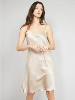 Unterkleid 100% Seide KLASSIK SATIN Von Eva B. Bitzer -MAISON LEJABY Verkäufe seide unterkleid 27318278 skin bitzer 2