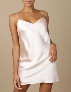 100% Seide Unterkleid SOIE ODA Satin Marjolaine -MAISON LEJABY Verkäufe seide unterkleid oda puder rose soie unie marjolaine 3