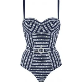 Badeanzug SEXY BADASS Blau-weiss Von Marlies Dekkers 3 Badeanzug SEXY BADASS Blau-weiss Von Marlies Dekkers