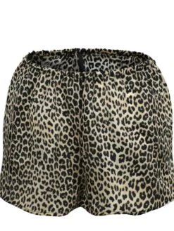 100% Seide SHORTS Von Eva B. Bitzer KLASSIK SATIN -MAISON LEJABY Verkäufe shorts seide satin 27318245 leopard eva bitzer 2 1 1