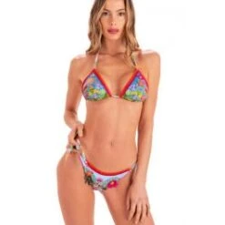 Triangel-Bikini JUNGLE ATTITUDE Blau Von Pin-Up Stars