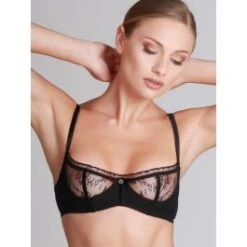 Spitze Balconette-BH Schwarz Von Prelude Milano