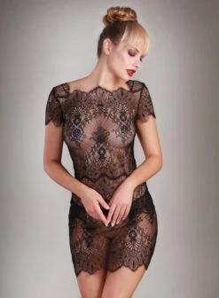 Spitze Neglige Von Prelude Milano -MAISON LEJABY Verkäufe spitze kleid schwarz yl279 prelude milano 2 1 1