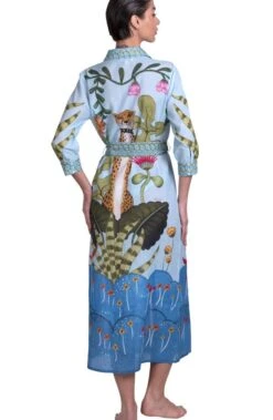 Strandkleid JUNGLE ATTITUDE Von Pin-Up Stars -MAISON LEJABY Verkäufe strandkleid jungle attitude blau pa111a pin up stars 3 5