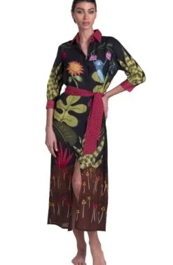 Strandkleid JUNGLE ATTITUDE Von Pin-Up Stars -MAISON LEJABY Verkäufe strandkleid jungle attitude schwarz pa111a pin up stars 3 5