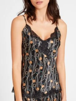 100% Seide Top TOI MON AMOUR Von Aubade 27 100% Seide Top TOI MON AMOUR Von Aubade -MAISON LEJABY Verkäufe top schwarz gold seide toi mon amour qs38 1 tresor aubade 2