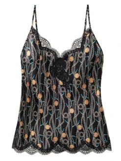 100% Seide Top TOI MON AMOUR Von Aubade 26 100% Seide Top TOI MON AMOUR Von Aubade -MAISON LEJABY Verkäufe top schwarz gold seide toi mon amour qs38 1 tresor aubade