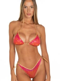 Triangel-Bikini PIUMA Fuchsia Von Pin-Up Stars -MAISON LEJABY Verkäufe triangel bikini orange pb044cf c018 pin up stars