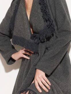 Morgenmantel KUSCHEL VISCOSE Kurz Von Chiara Fiorini 7 Morgenmantel KUSCHEL VISCOSE Kurz Von Chiara Fiorini -MAISON LEJABY Verkäufe viscose fleece morgenmantel g9626 grau chiara fiorini 2